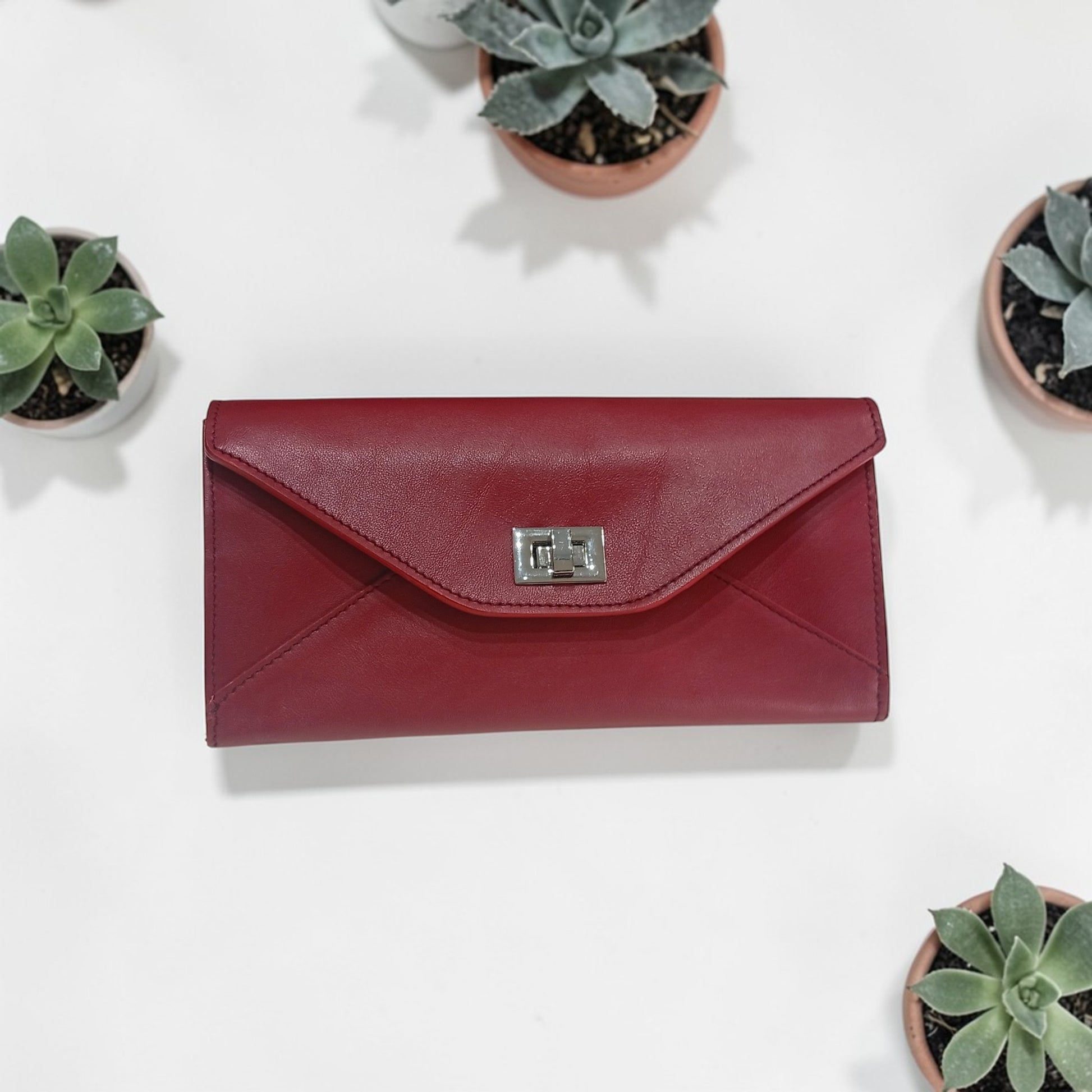 Portafoglio Donna in Vera Pelle Pieno Fiore - Artigianale Made in Italy con Incisione del Nome