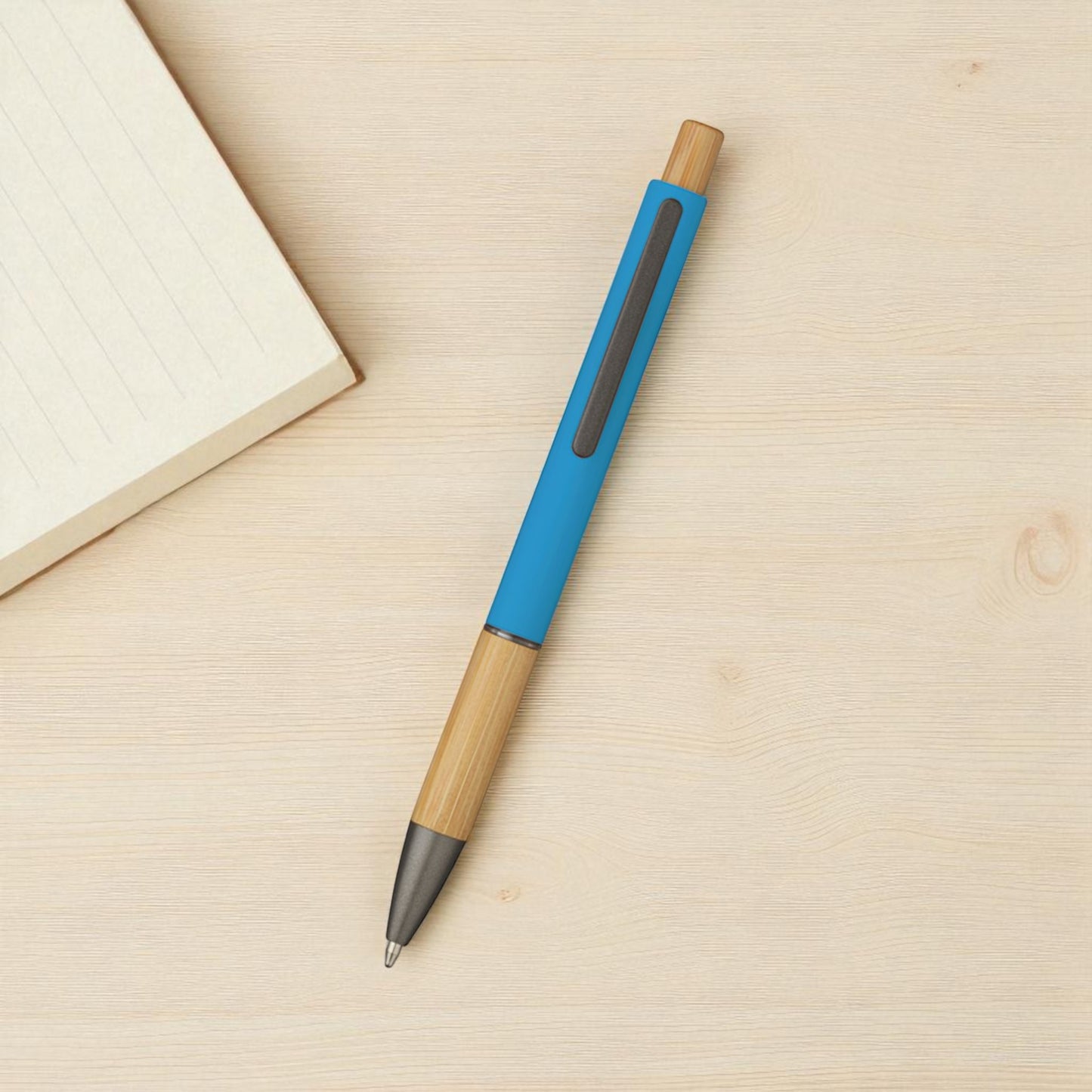 Penna a Sfera in Bambù e Alluminio Personalizzata | Set 20 pz. Regalo Aziendale