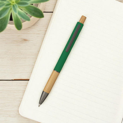 Penna a Sfera in Bambù e Alluminio Personalizzata | Set 20 pz. Regalo Aziendale