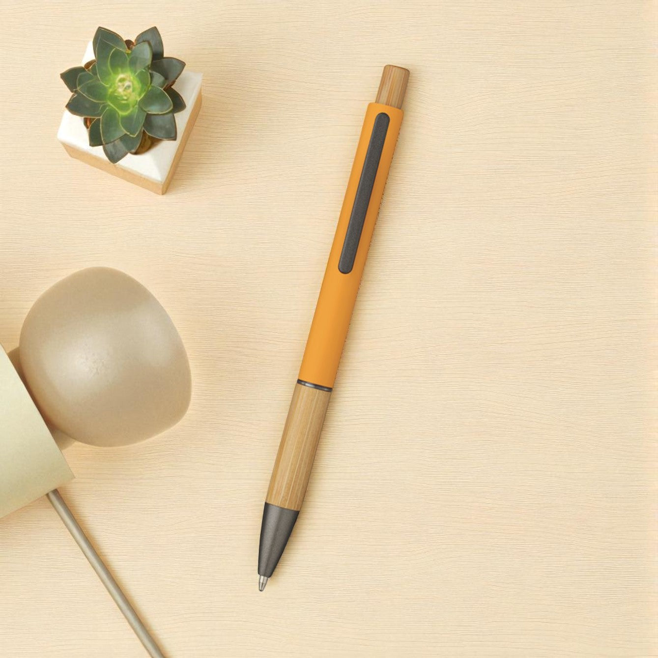 Penna a Sfera in Bambù e Alluminio Personalizzata | Set 20 pz. Regalo Aziendale