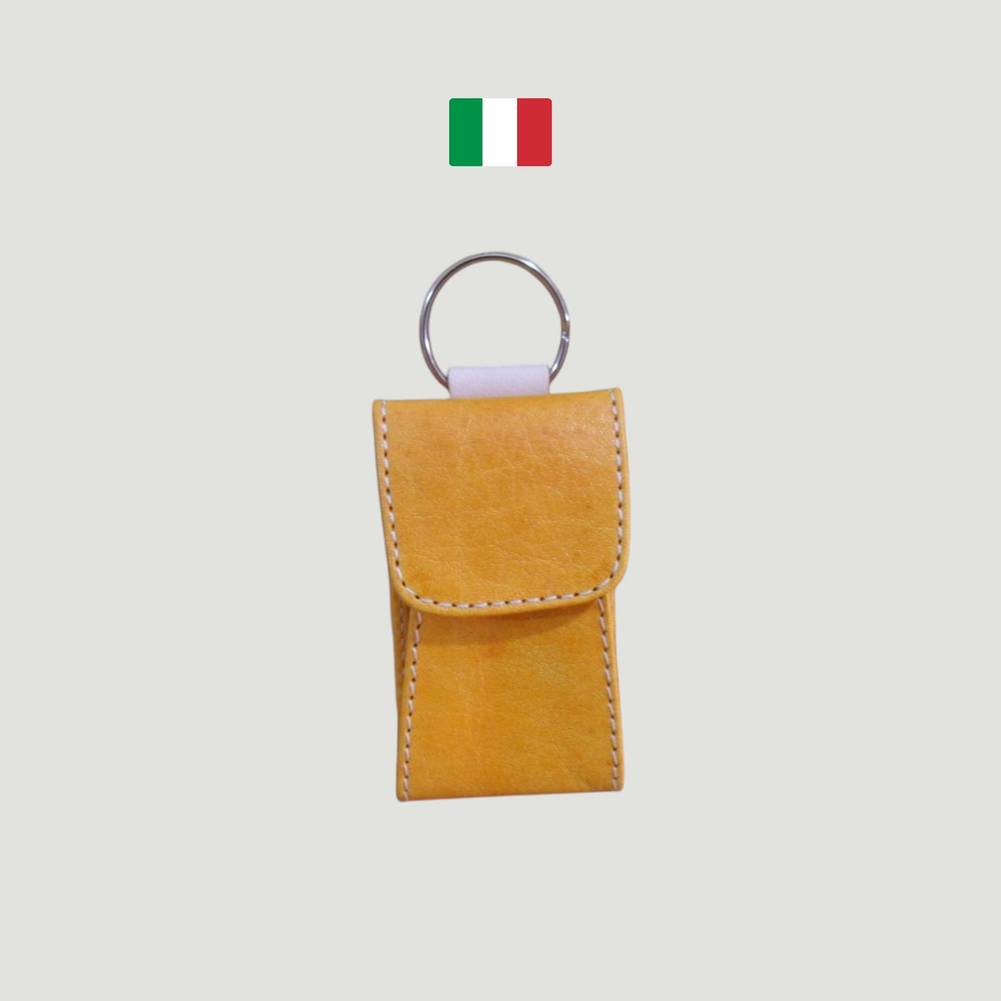 Portachiavi Multiuso in Cuoio Tinto a Mano – Artigianato Italiano