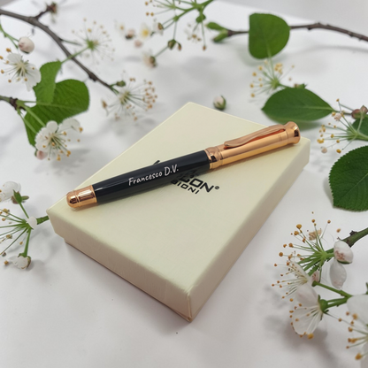 Penna Roller Personalizzata con Incisione Laser - Elegante Penna a Sfera in Metallo - Idea Regalo