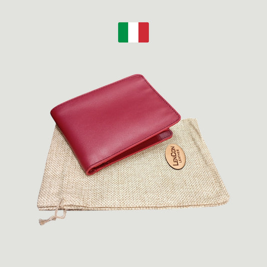 Portafoglio made in Italy fatto a mano con personalizzazione inclusa