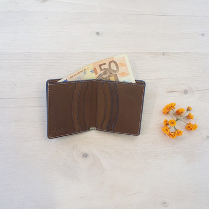Portafoglio in vera pelle italiana
