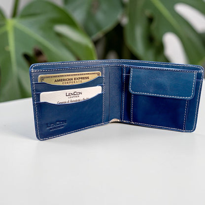 Portafoglio uomo in vera pelle con porta monete