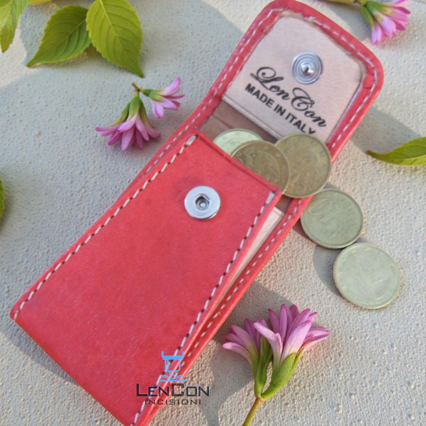 Portachiavi Rosso Multiuso in Vero Cuoio – Organizer USB e Telecomando – Made in Italy