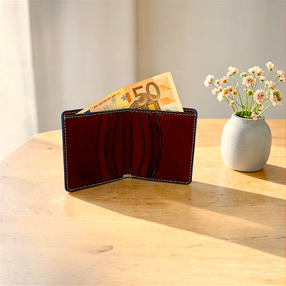 Portafoglio slim fatto a mano made in italy