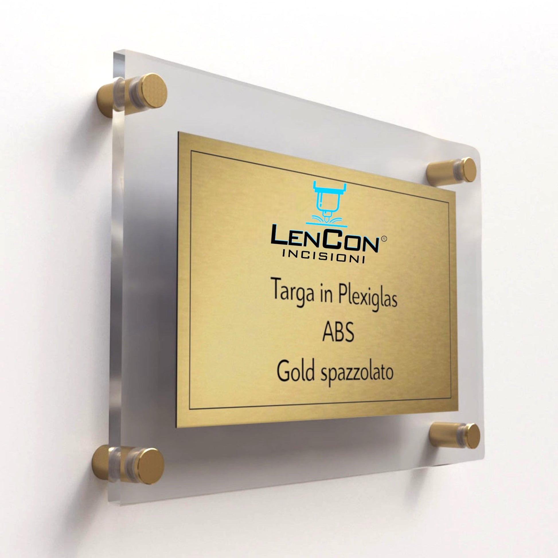 Targa Porta Targa Personalizzata Per Ufficio/reception In Alluminio E Acrilico Trasparente - Moderno Policarbonato Trasparente Compatto Targa Porta Targa Personalizzata Per Ufficio/reception In Alluminio E Acrilico Trasparente - Moderno Policarbonato Trasparente Compatto