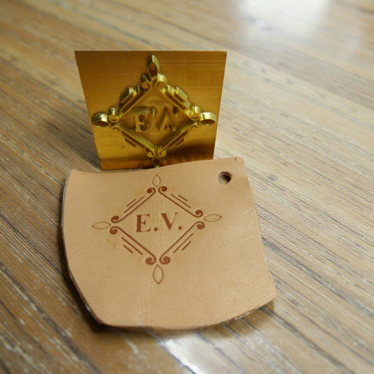 timbro per marcatura a caldo misura 30x30 mm.